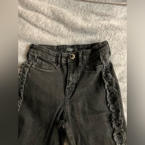 Guess 1981 Skinny High Black jeans size 26 - Picture 4 of 8